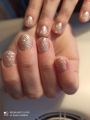 Маникюр с покрытием, было сделано полное снятие нарощенных ногтей