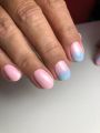 Маникюр с покрытием гель-лак, градиент 