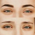 Пудровые бровки