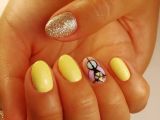 Комбинированный маникюр с росписью