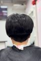 Стрижка асимметрия 
Вид сзади