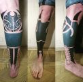 Тату на ноге