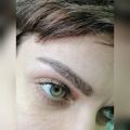 Окрашивание бровей краской и коррекция воск+пинцет