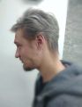 Сложное окрашивание волос + креативная мужская стрижка.