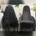 Кератиновое выпрямление волос 