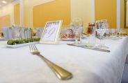 Сервировка стола, банкетный зал Онегин, Бийск