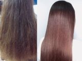 Кератиновое выпрямление волос 