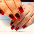 Маникюр, гель лак, аэрография омбре