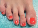 Педикюр с покрытием гель лаком