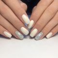 Комбинированный маникюр, выравнивание ногтевой пластины, покрытие гельлака, дизайн втирка