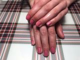 Комбинированный маникюр,укрепление ногтевой пластины,покрытие гель-лак.
