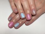Комбинированный маникюр, гель-лак
