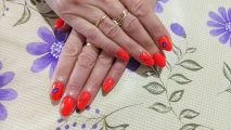 аппаратный маникюр+гель-лак+дизайн