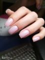 Комбинированный маникюр с ньюдовым покрытием 