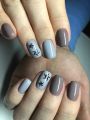 Комбинированный маникюр, покрытие Гель-лак, дизайн 