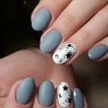 маникюр с покрытием с дизайном