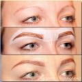Архитектура бровей, окрашивание бровей хной Ekko Beauty, коррекция бровей нитью и пинцетом