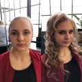 Фотография до/после. Демонстрирует волшебство макияжа. Образ создан для фотосессии. При создании данной фотографии не использовались фильтры и фотошоп.