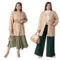 Два варианта образов с одним жакетом для девушки size+