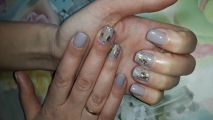 Комбинированный маникюр с покрытием гель лак