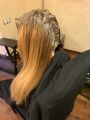 Процесс окрашивания Keune