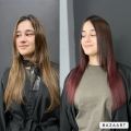 Мягкий переход от темного к красному с закрашиванием желтизны