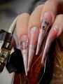 Креативные ногти. Наращивание с дизайном. 