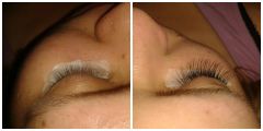 Поресничное наращивание ресниц