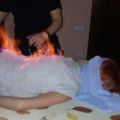 Массаж огнем 